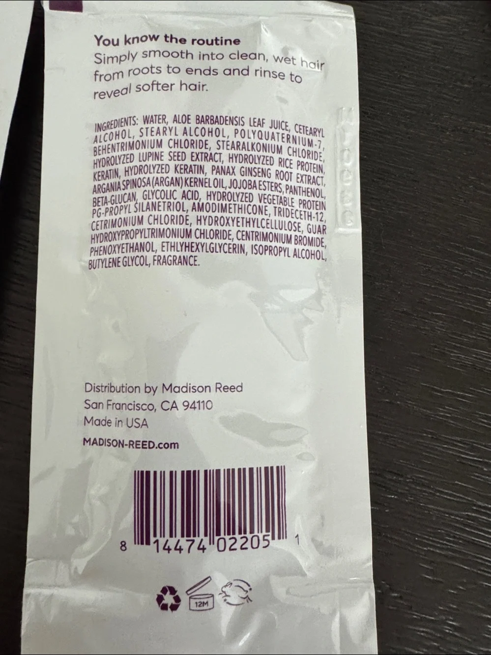 13 Madison Color Protecting Conditioner Sachets sealed